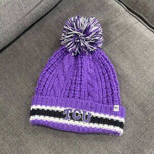 TCU Pom Beanie